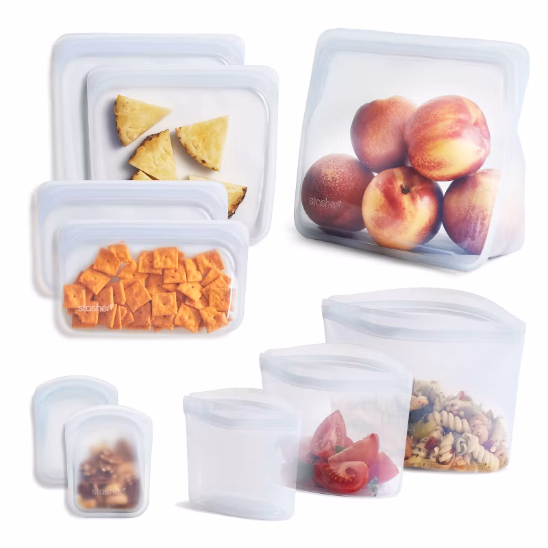 Stasher Premium Silicone Reusable Food Storage Bags