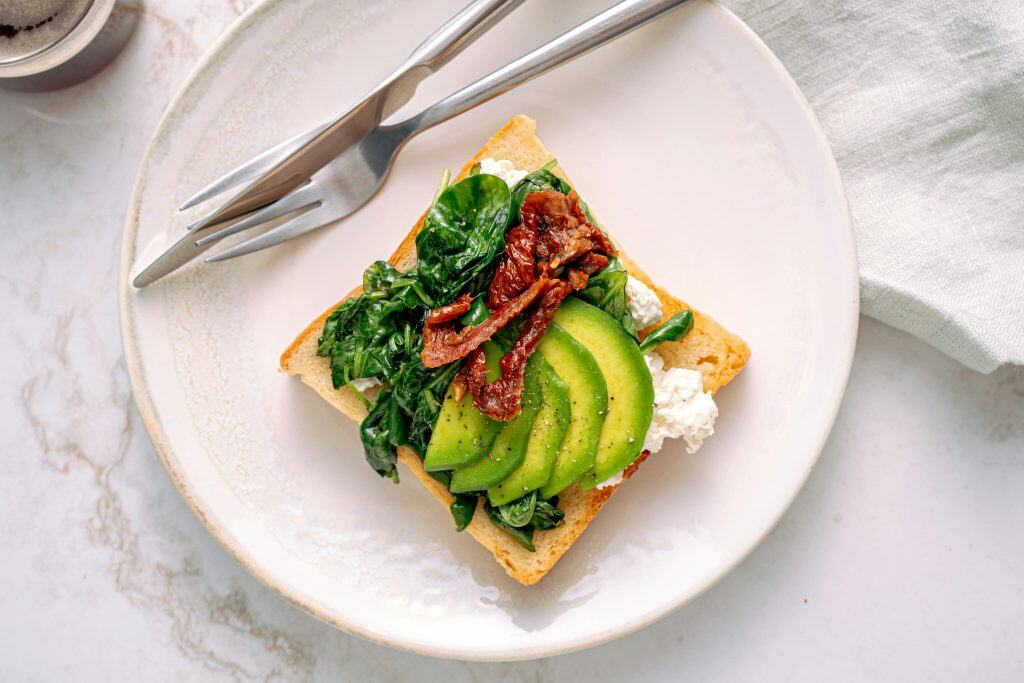 Healthy snack - avocado toast