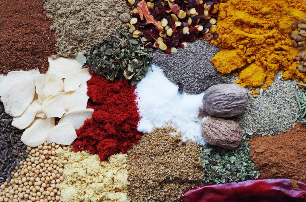 Assorted Spices for Clean Eating